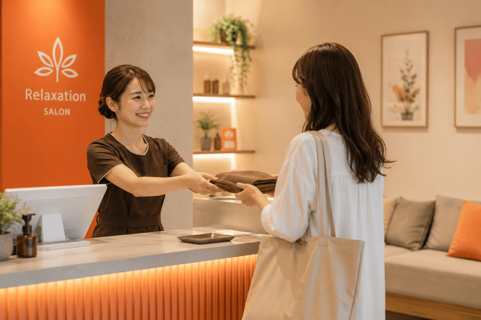 サロンでの接客イメージ